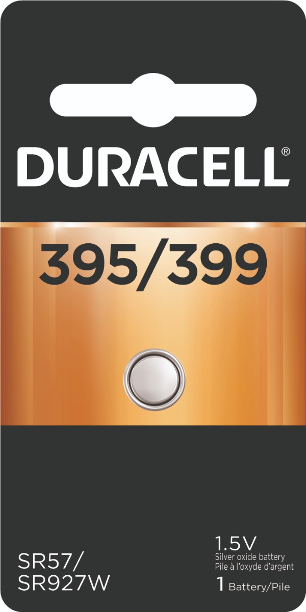 Duracell 395/399 Watch Battery (SR927W) Silver Oxide 1.55V (1 PC)