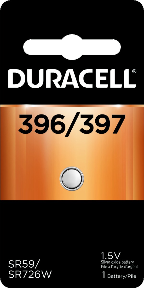 Duracell 396/397 Watch Battery (SR927W) Silver Oxide 1.55V (1 PC)