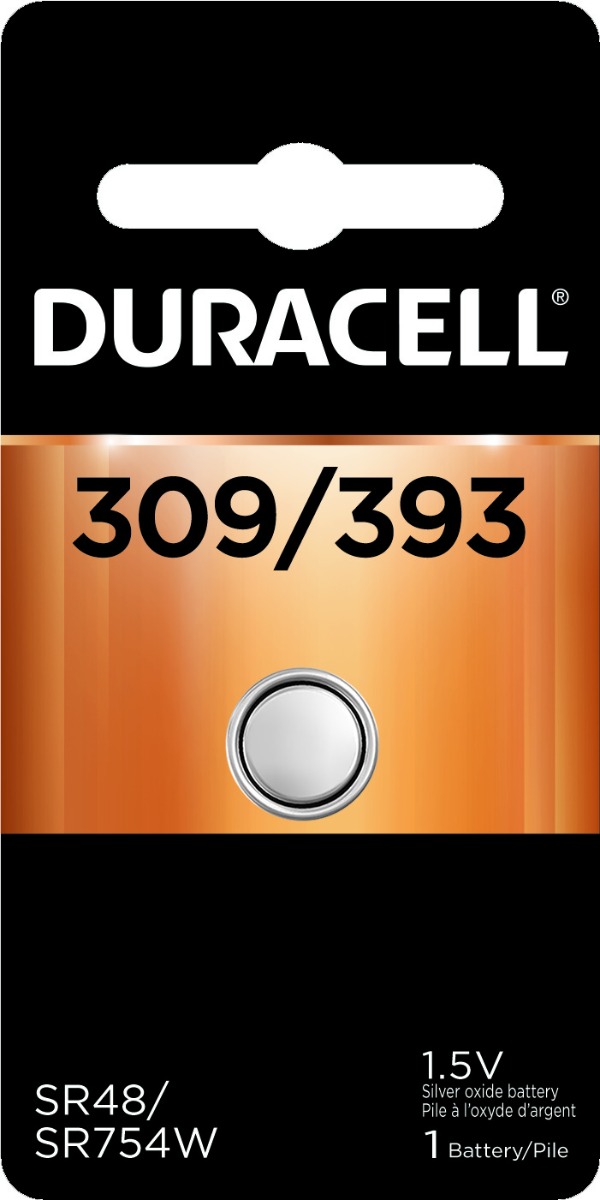 Duracell 309/393 Watch Battery (SR48W) Silver Oxide 1.55V (1 PCS)