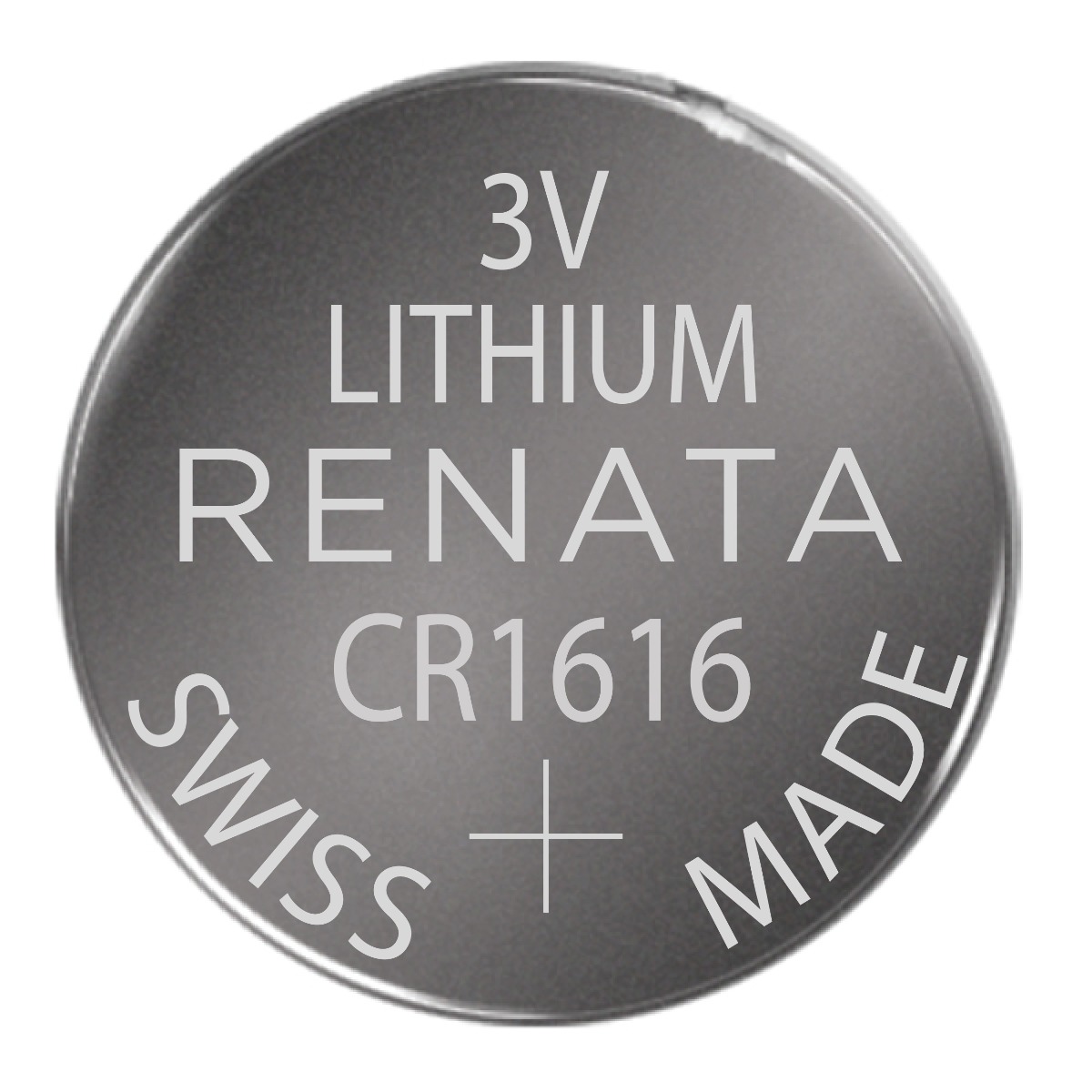 Renata CR1616 Battery 3V Lithium Coin Cell, Bulk