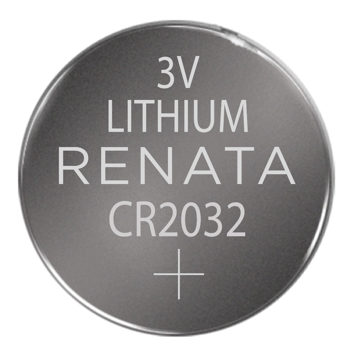 Renata CR2032 Battery 3V Lithium Coin Cell, Bulk