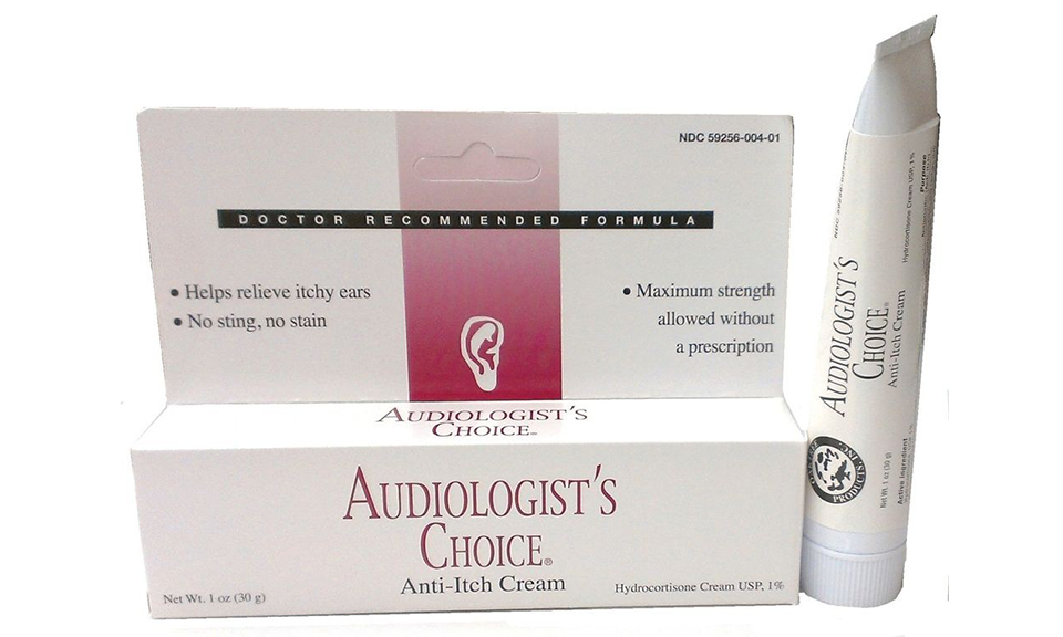 Audiologist's Choice Anti-Itch Cream 1 oz Tube - 1% Hydrocortisone Cream USP