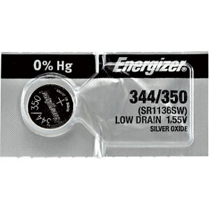 Energizer 344-350 Watch Battery (SR1136SW) Silver Oxide 1.55V