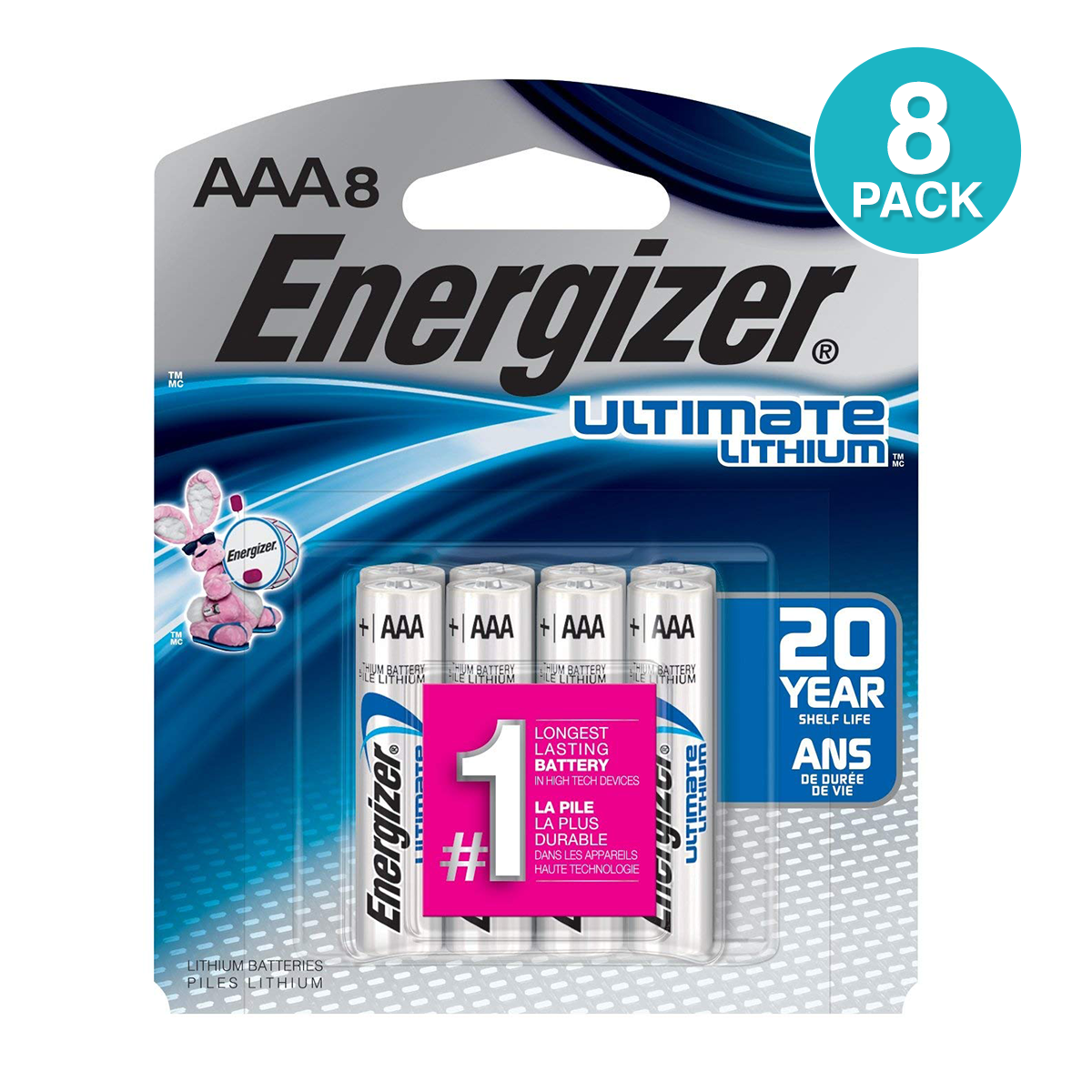 Energizer (E-AAA  8pcs Lithium AAA Photo Lithium 8pcs)