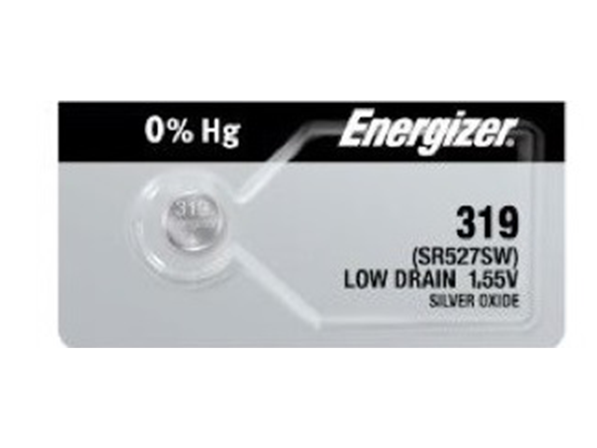 Energizer 319 Battery (SR527SW) Silver Oxide 1.55V (1PC)
