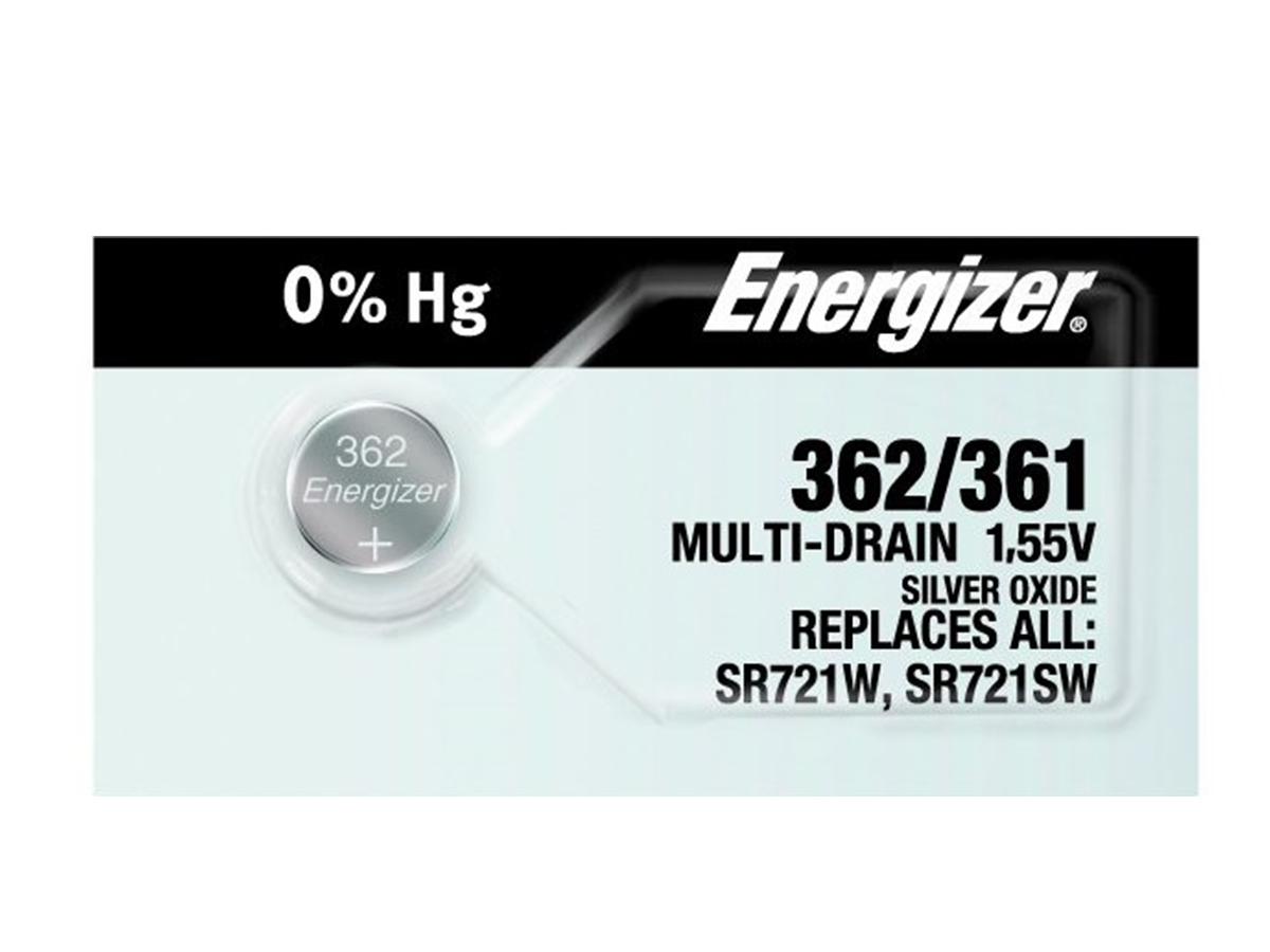 Energizer 362-361 Battery (SR721W) Silver Oxide 1.55V (1PC)