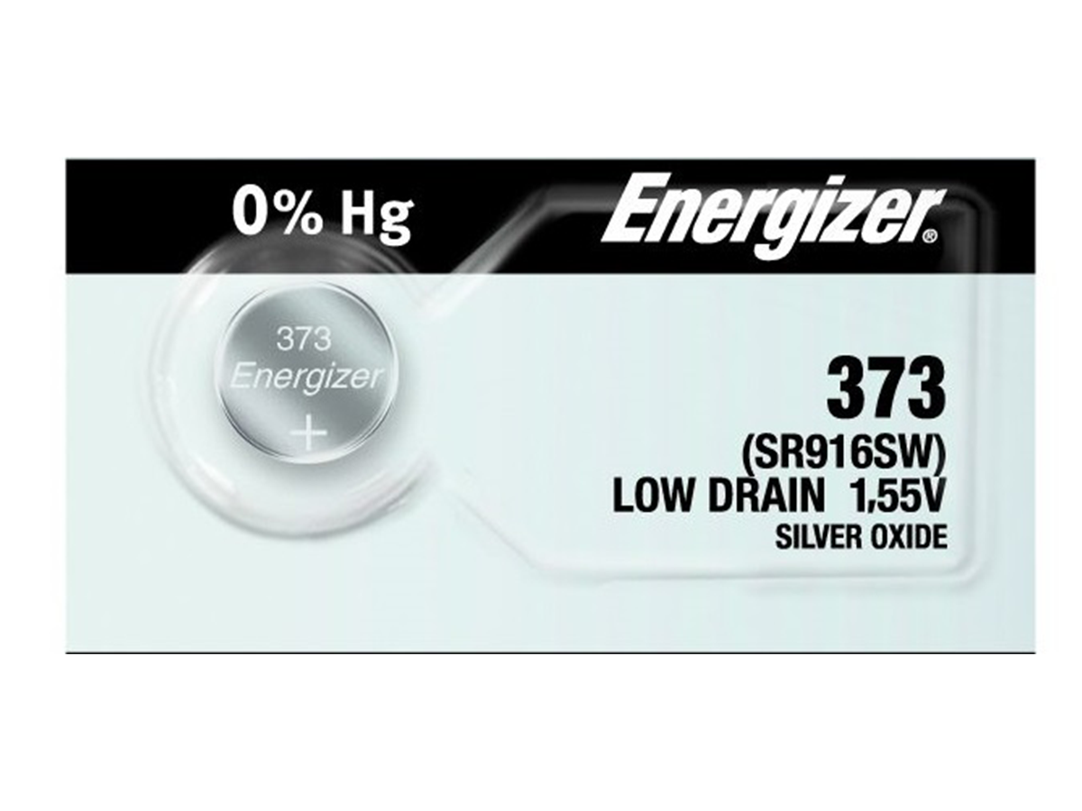 Energizer 373 Battery (SR916SW) Silver Oxide 1.55V (1PC)
