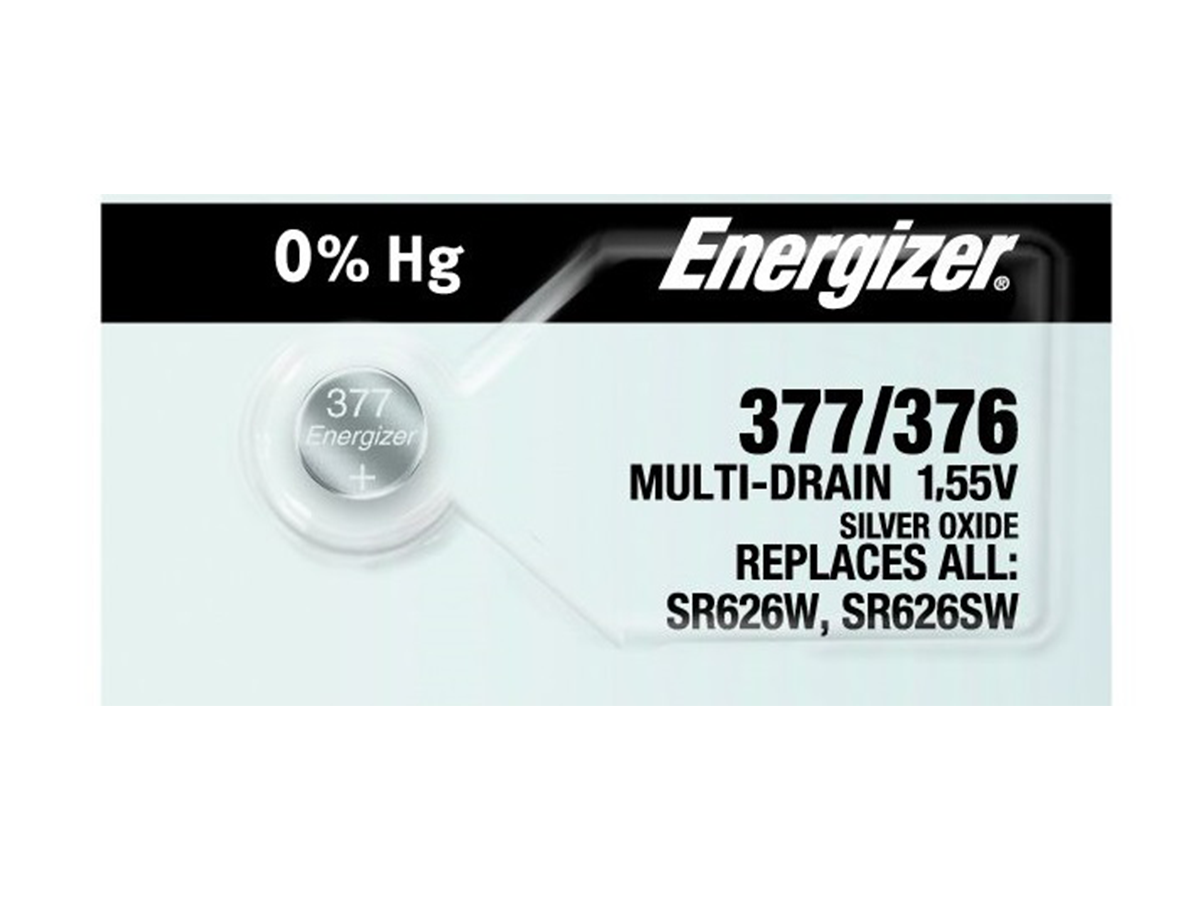 Energizer 377-376 Battery (SR626SW) Silver Oxide 1.55V (1PC)