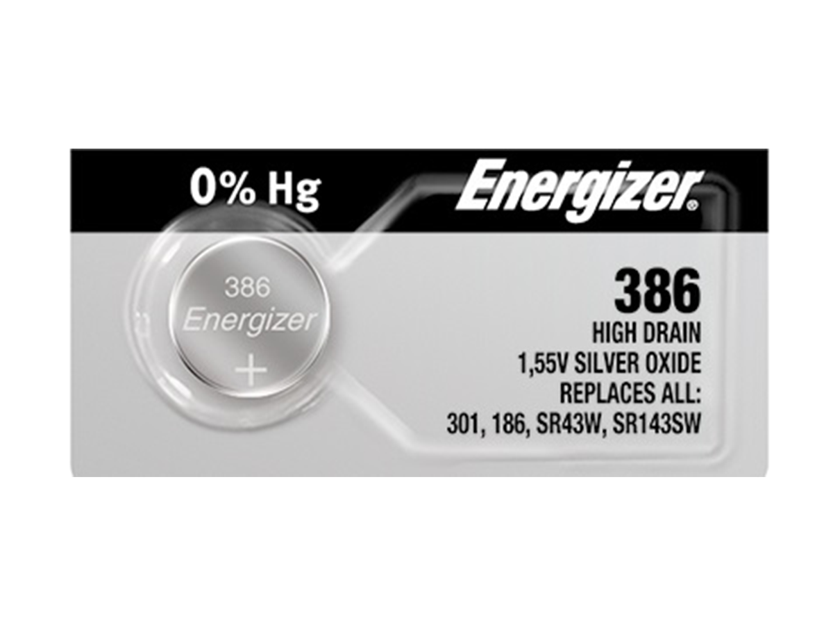 Energizer 386-301 Battery (SR43SW) Silver Oxide 1.55V (1PC)
