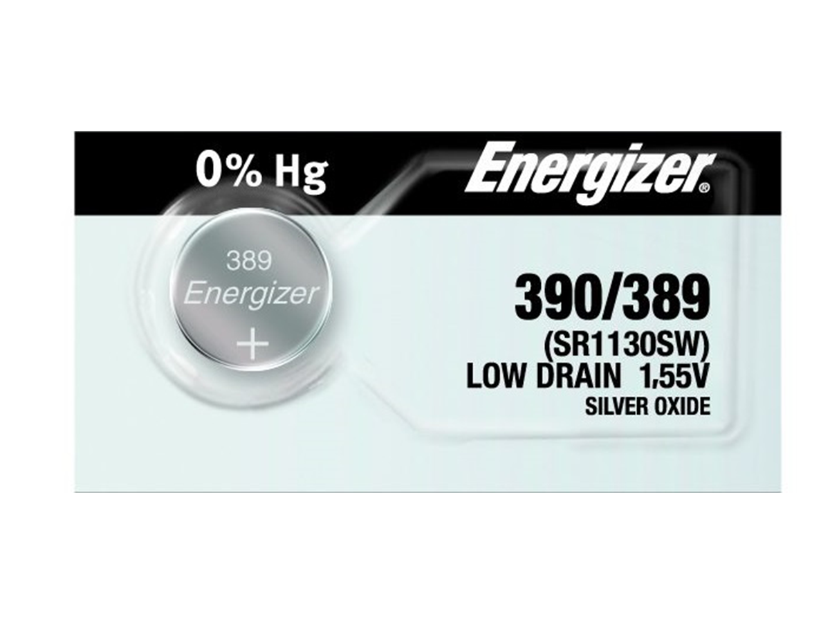 Energizer 389 Battery (SR1130W) Silver Oxide 1.55V (1PC)