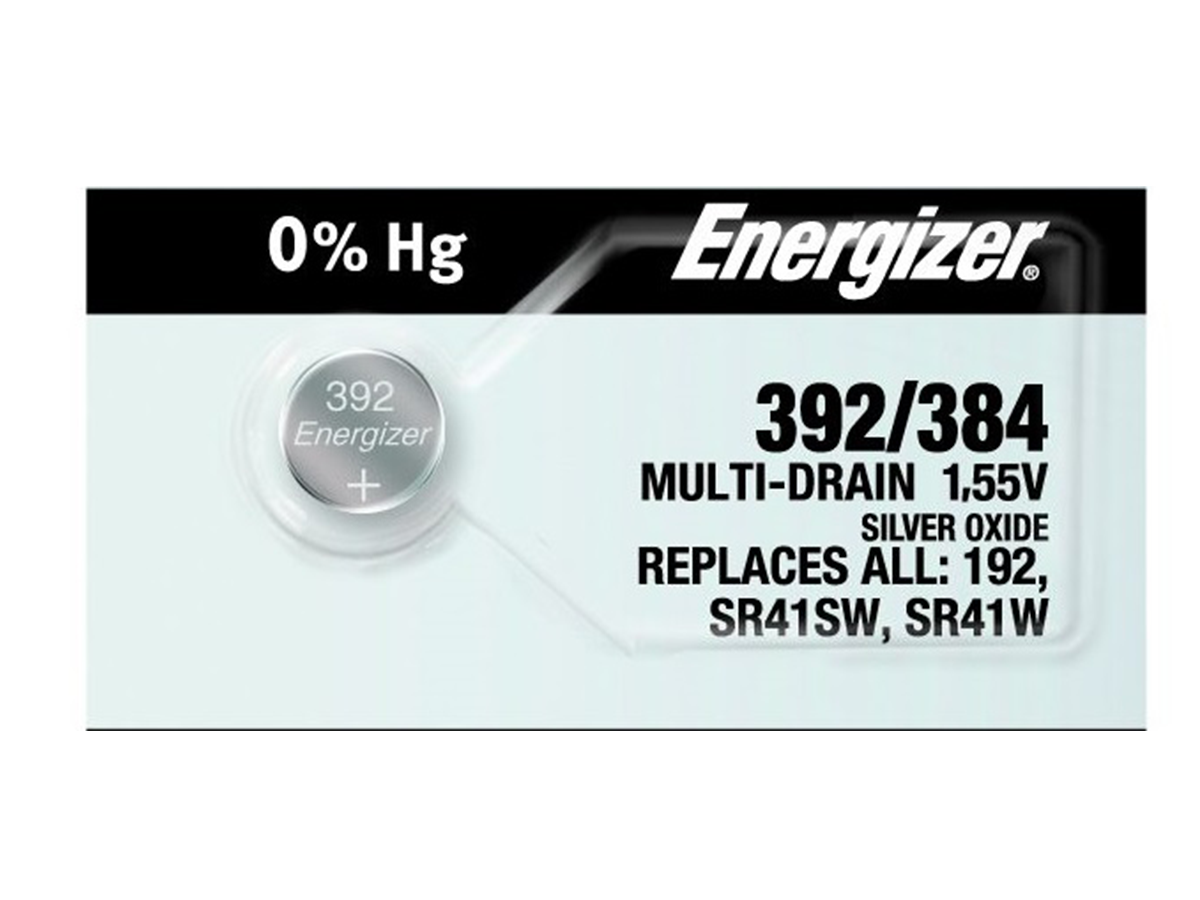 Energizer 392-384 Battery (SR41W) Silver Oxide 1.55V (1PC)
