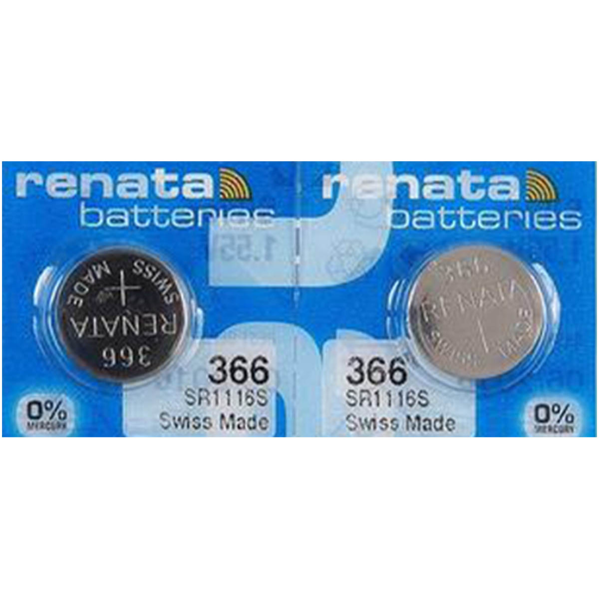 Renata 366 Battery (SR1116SW) Silver Oxide 1.55V (1PC)