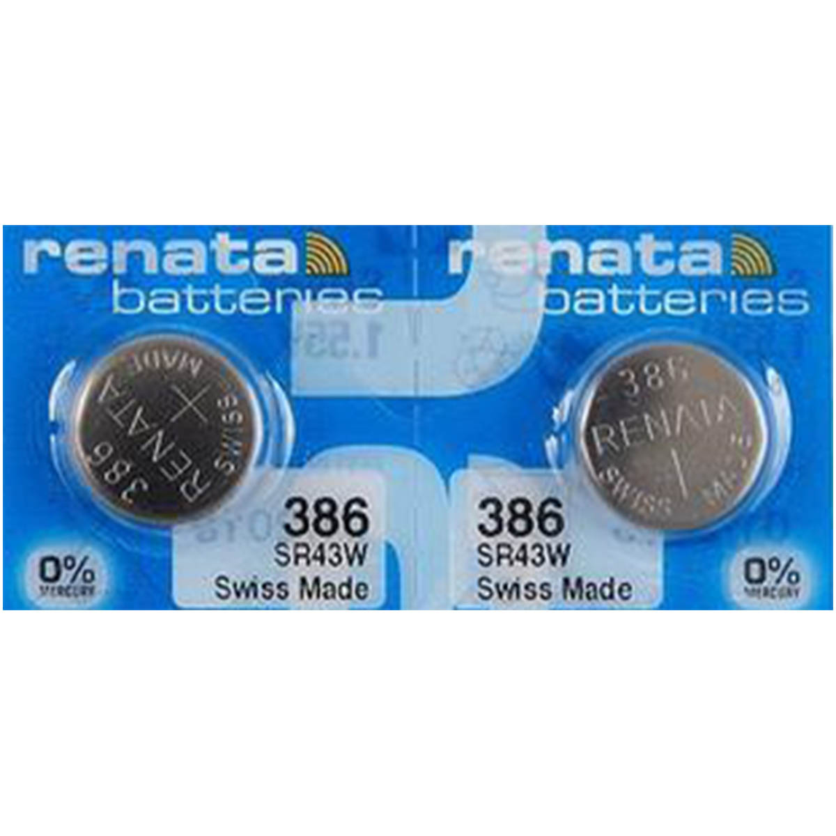 Renata 386 Battery (SR43W) Silver Oxide 1.55V (1PC)