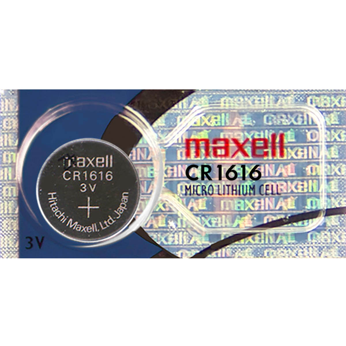 Maxell CR1616 Battery 3V Lithium Coin Cell  (1PC)