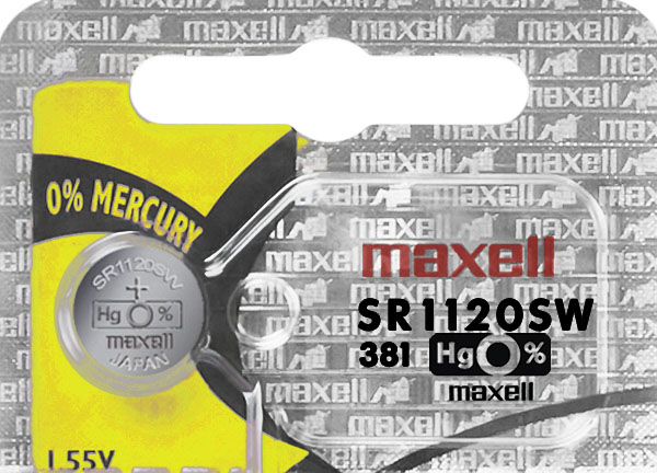 Maxell 381 Battery SR1120SW