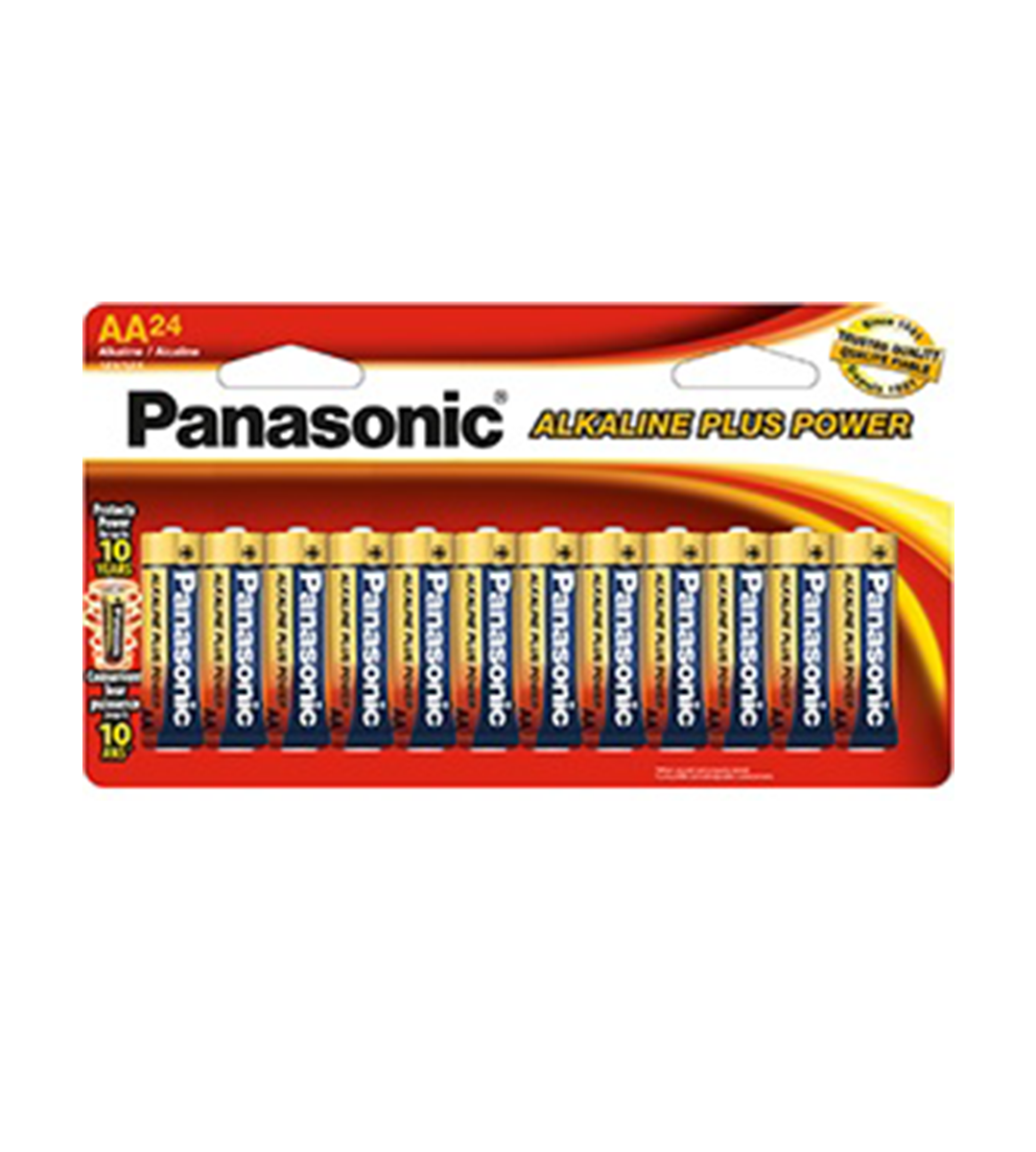 Panasonic AA Alkaline Plus Power Battery, LR6PA/24B (24 Pack)