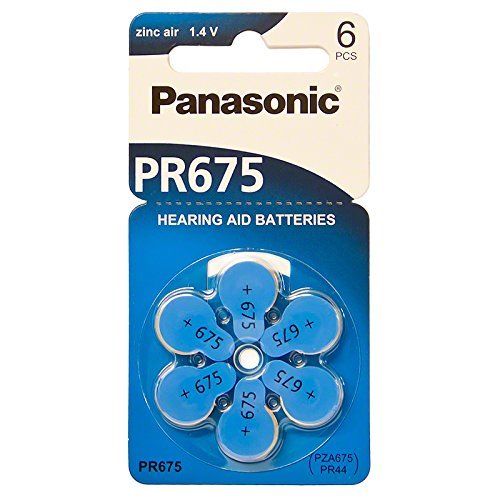 Panasonic Size 675 Hearing Aid Battery (6 pcs.)