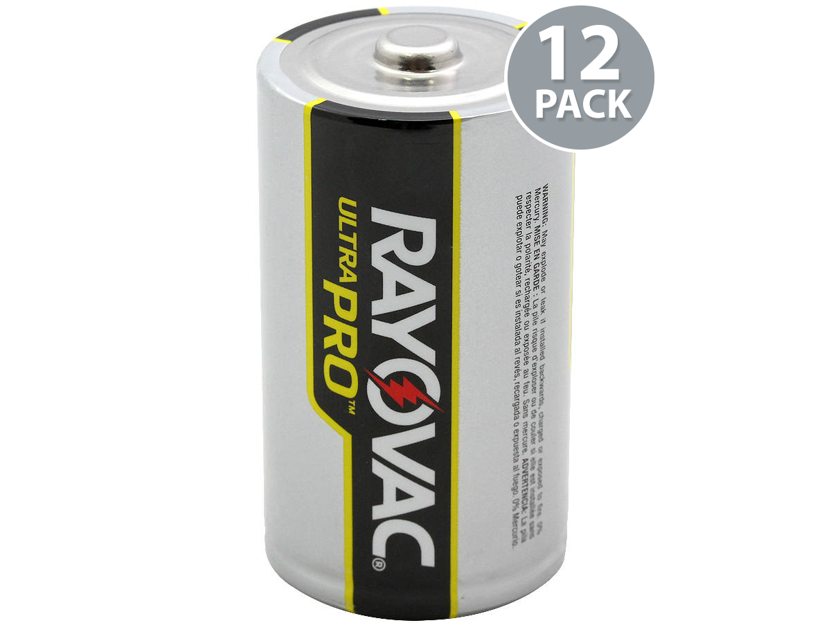Rayovac D Alkaline Contractor Pack (12 Pcs/Pack)