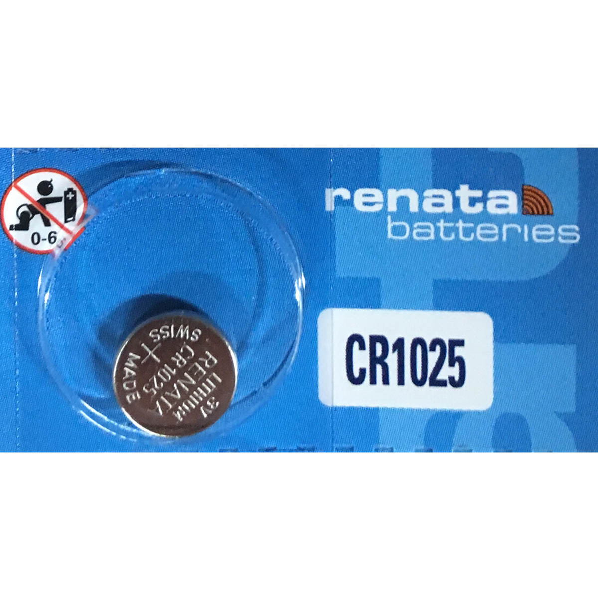 Renata CR1025 Battery 3V Lithium Coin Cell (1 pc.)