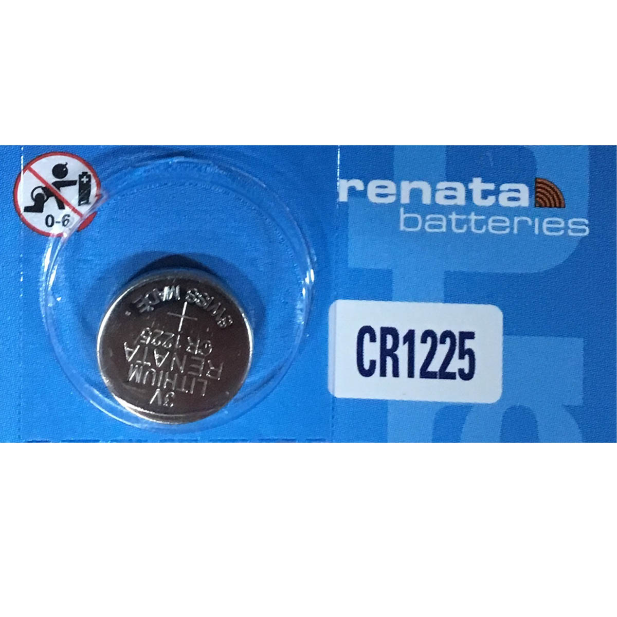 Renata CR1225 Battery 3V Lithium Coin Cell (1 pc.)