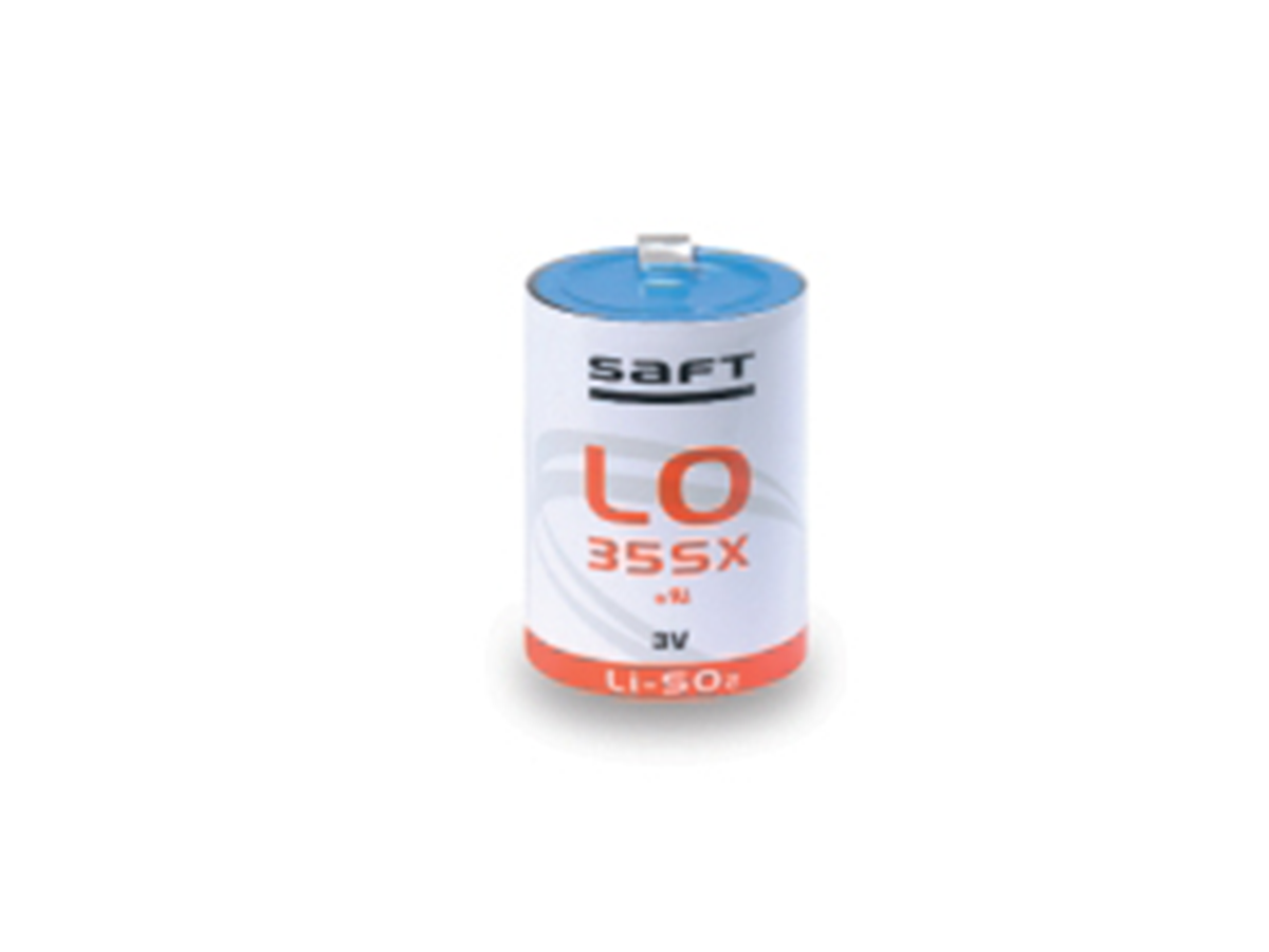 SAFT LO35SX 2/3 C size, 3.0V, 2.2Ah Lithium SO2 battery