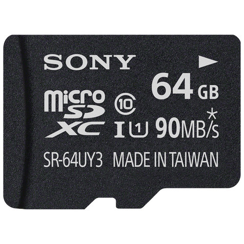 Sony 64GB micro SDXC Class 10 UHS-1 Memory Card (SR-64UY3A/TQ)