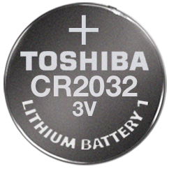 Toshiba CR2032 Lithium Coin 3V Battery