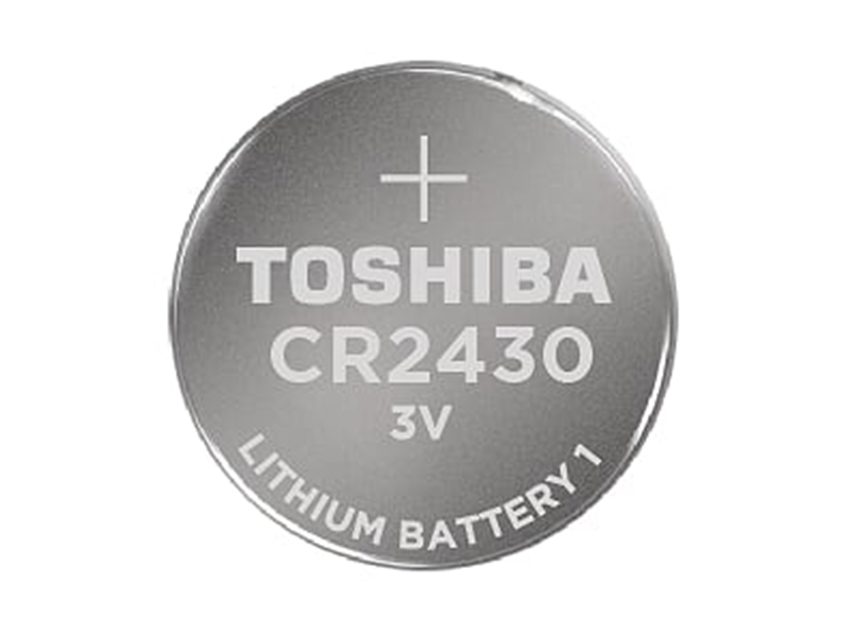 Toshiba CR2430 Battery 3V Lithium Coin Cell, Bulk