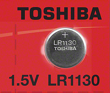 Toshiba LR1130 1.5V Alkaline Watch Batteries, Blister Pack, 1 Battery