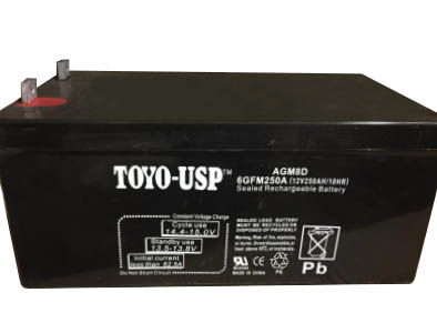TOYO Sealed Lead Acid Battery 12V 250AH 8D (6GFM250AH) (Call To Order)