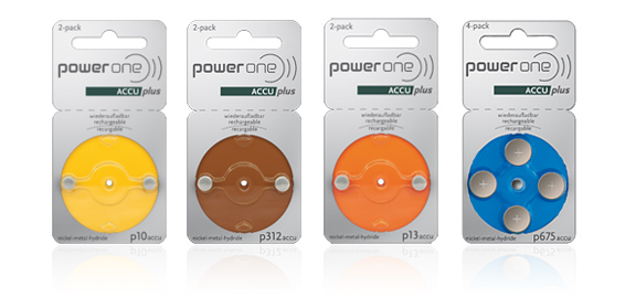 PowerOne ACCU Plus Hearing Aid Batteries