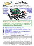 Technical specifications for Battery Tender International 4-bank Battery Management System
