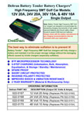 Technical Specifications for Battery Tender 12V 20A, 24V 20A, 36V 15A, & 48V 10A