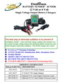 Technical Specifications for Battery Tender Junior 6V/12V