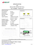 Technical Specifications for NEXcell Hearing Aid Size 10 Battery