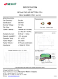 Technical Specifications for NEXcell Hearing Aid Size 312 Battery