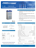 Technical Specifications for (SLA Batteries: Power-Sonic 2v, 4v & 8v) Power-Sonic 2v, 4v & 8v