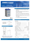 Technical Specifications for (SLA Batteries: Power-Sonic 2v, 4v & 8v) PS-445 F2 4V 4.5Ah SLA Battery