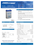 Technical Specifications for (Power-Sonic Batteries, 6 Volts) PS-632 F1 6V 3.5Ah SLA Battery