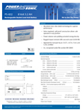 Technical Specifications for (SLA Batteries: Power-Sonic 2v, 4v & 8v) PS-832 F1 8V 3.2Ah SLA Battery