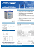Technical Specifications for (Power-Sonic Batteries, 12 Volts) PS-1250