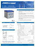 Technical Specifications for (Power-Sonic Batteries, 12 Volts) PS-1282 S 12V 8Ah SLA Battery