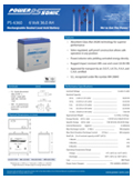 Technical Specifications for (Power-Sonic Batteries, 6 Volts) PS-6360
