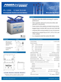 Technical Specifications for Wheelchair & Mobility Batteries PS-12350