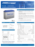 Technical Specifications for (Power-Sonic Batteries, 6 Volts) PSG-680 6V 8Ah SLA Battery
