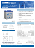 Technical Specifications for (Power-Sonic Batteries, 12 Volts) PSH-1255F2 12V 6Ah SLA Battery