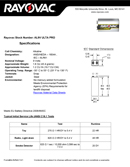 Technical Specifications for Rayovac Ultra Pro 9V Alkaline Battery