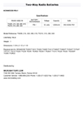 Technical Specifications for KENWOOD , PB-1