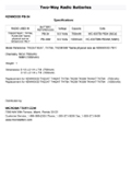 Technical Specifications for KENWOOD , PB-34