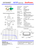 Technical Specifications for Varta V40H NiMH Hearing Aid Battery